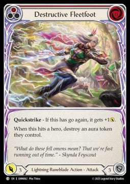 Destructive Fleetfoot (Red) (Regular) - Omens of the Third Age (Common) [OMN-062]
