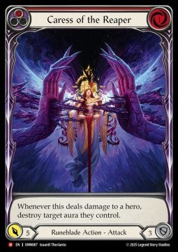 Caress of the Reaper (Extended Art Cold Foil) - Omens of the Third Age (Majestic) [OMN-087]