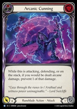 Arcanic Cunning (Red) (Regular) - Omens of the Third Age (Rare) [OMN-088]
