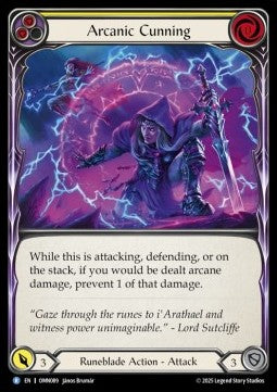 Arcanic Cunning (Yellow) (Regular) - Omens of the Third Age (Rare) [OMN-089]