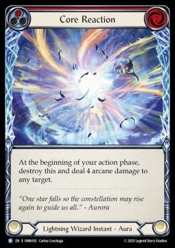 Core Reaction (Red) (Regular) - Omens of the Third Age (Rare) [OMN-103]
