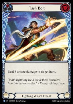 Flash Bolt (Red) (Regular) - Omens of the Third Age (Rare) [OMN-106]