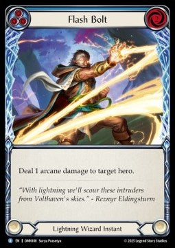Flash Bolt (Blue) (Regular) - Omens of the Third Age (Rare) [OMN-108]