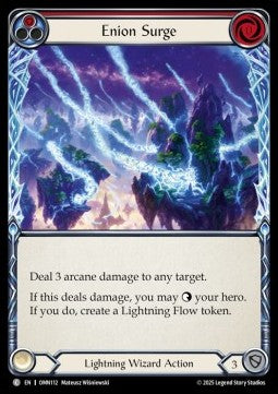 Enion Surge (Red) (Rainbow Foil) - Omens of the Third Age (Common) [OMN-112]