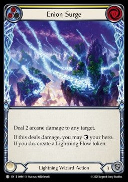 Enion Surge (Yellow) (Regular) - Omens of the Third Age (Common) [OMN-113]