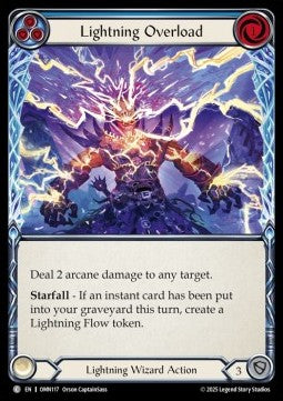 Lightning Overload (Blue) (Regular) - Omens of the Third Age (Common) [OMN-117]