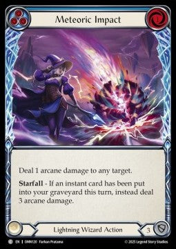 Meteoric Impact (Blue) (Regular) - Omens of the Third Age (Common) [OMN-120]