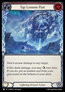 Tap Lessons Past (Red) (Rainbow Foil) - Omens of the Third Age (Common) [OMN-124]