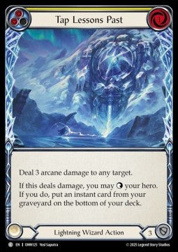 Tap Lessons Past (Yellow) (Regular) - Omens of the Third Age (Common) [OMN-125]