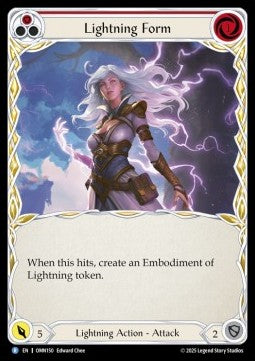 Lightning Form (Regular) - Omens of the Third Age (Rare) [OMN-150]