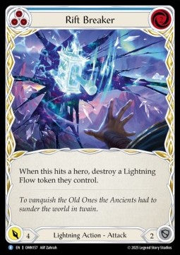 Rift Breaker (Blue) (Regular) - Omens of the Third Age (Rare) [OMN-157]