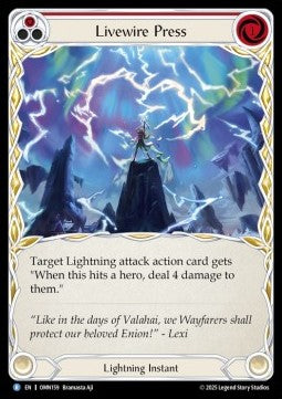 Livewire Press (Regular) - Omens of the Third Age (Rare) [OMN-159]