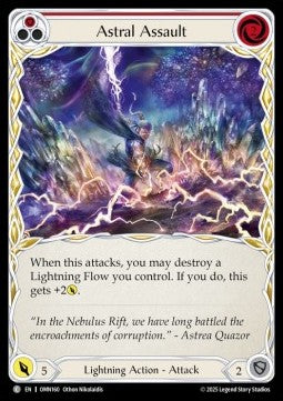 Astral Assault (Red) (Regular) - Omens of the Third Age (Common) [OMN-160]