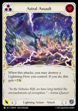 Astral Assault (Yellow) (Regular) - Omens of the Third Age (Common) [OMN-161]