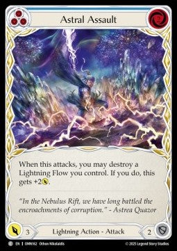 Astral Assault (Blue) (Regular) - Omens of the Third Age (Common) [OMN-162]