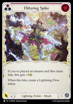Flittering Spike (Red) (Regular) - Omens of the Third Age (Common) [OMN-166]