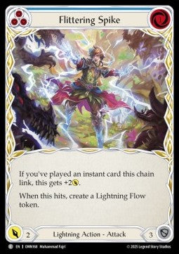 Flittering Spike (Blue) (Rainbow Foil) - Omens of the Third Age (Common) [OMN-168]