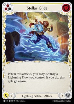 Stellar Glide (Yellow) (Rainbow Foil) - Omens of the Third Age (Common) [OMN-176]