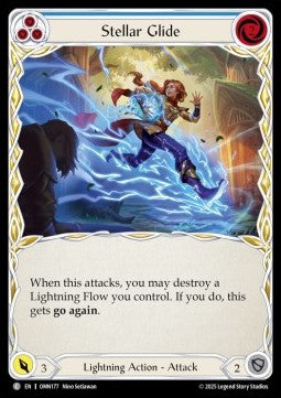 Stellar Glide (Blue) (Regular) - Omens of the Third Age (Common) [OMN-177]