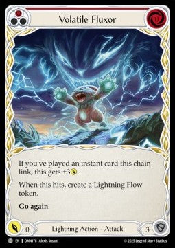 Volatile Fluxor (Red) (Regular) - Omens of the Third Age (Common) [OMN-178]