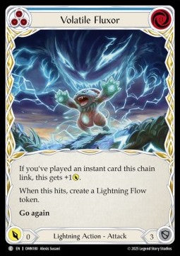 Volatile Fluxor (Blue) (Regular) - Omens of the Third Age (Common) [OMN-180]