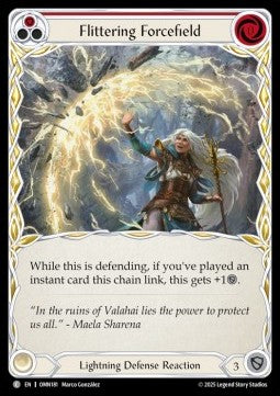 Flittering Forcefield (Red) (Regular) - Omens of the Third Age (Common) [OMN-181]
