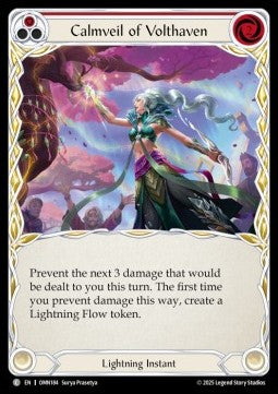 Calmveil of Volthaven (Red) (Regular) - Omens of the Third Age (Common) [OMN-184]