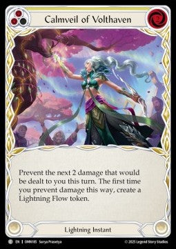 Calmveil of Volthaven (Yellow) (Regular) - Omens of the Third Age (Common) [OMN-185]