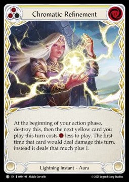 Chromatic Refinement (Yellow) (Regular) - Omens of the Third Age (Common) [OMN-194]