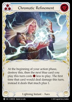 Chromatic Refinement (Blue) (Regular) - Omens of the Third Age (Common) [OMN-195]