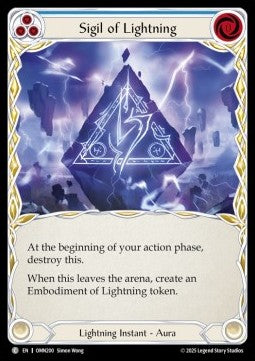 Sigil of Lightning (Regular) - Omens of the Third Age (Common) [OMN-200]