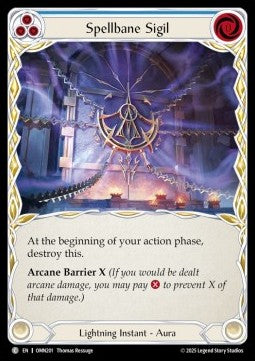 Spellbane Sigil (Regular) - Omens of the Third Age (Common) [OMN-201]