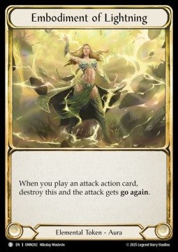 Embodiment of Lightning (Regular) - Omens of the Third Age (Token) [OMN-202]