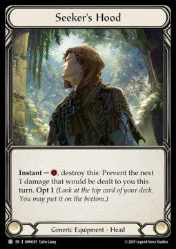 Seeker's Hood (Regular) - Omens of the Third Age (Common) [OMN-205]