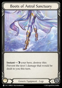 Boots of Astral Sanctuary (Regular) - Omens of the Third Age (Common) [OMN-212]