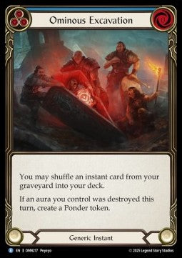 Ominous Excavation (Regular) - Omens of the Third Age (Rare) [OMN-217]
