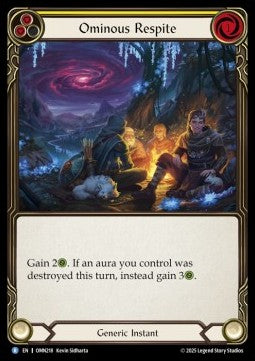 Ominous Respite (Rainbow Foil) - Omens of the Third Age (Rare) [OMN-218]