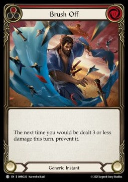 Brush Off (Red) (Regular) - Omens of the Third Age (Common) [OMN-222]