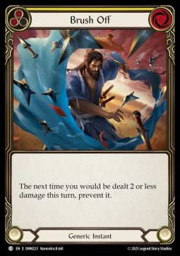 Brush Off (Yellow) (Regular) - Omens of the Third Age (Common) [OMN-223]