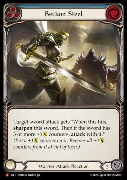 Beckon Steel (Rainbow Foil) - Omens of the Third Age (Majestic) [OMN-238]