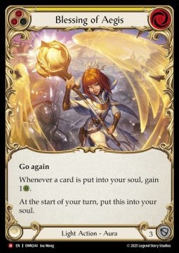 Blessing of Aegis (Regular) - Omens of the Third Age (Majestic) [OMN-244]