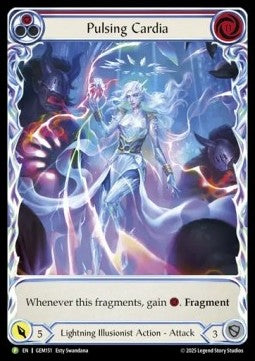 Pulsing Cardia (Red) (Extended Art Rainbow Foil)