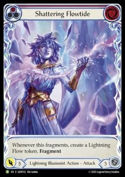 Shattering Flowtide (Red) (Extended Art Regular)