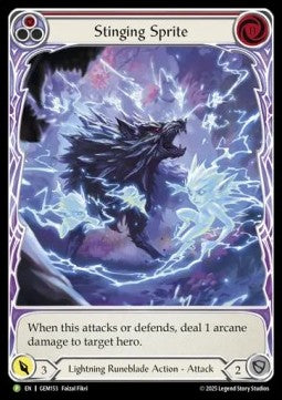 Stinging Sprite (Red) (Extended Art Rainbow Foil)