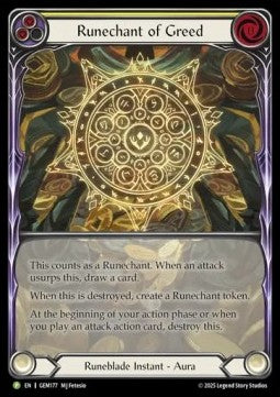 Runechant of Greed (Extended Art Rainbow Foil)