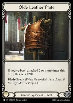 Olde Leather Plate (Cold Foil)