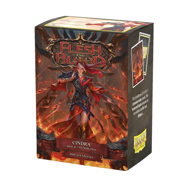 Dragon Shield - Matte Standard Size Sleeves 100pk - Flesh & Blood Cindra