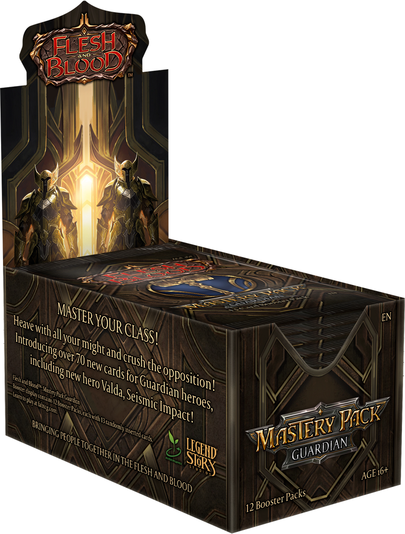 Flesh and Blood TCG - Mastery Pack Guardian Booster Display